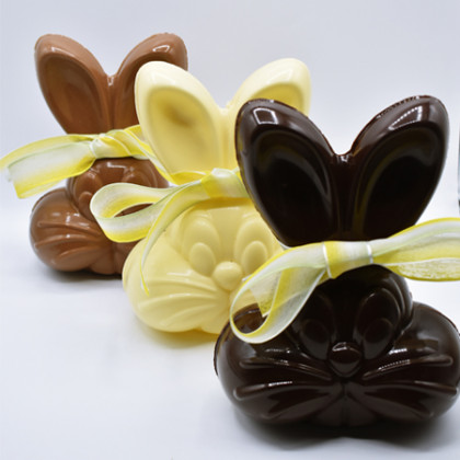 Moulages en chocolat de Pâques Lapin Bunny vide 190g