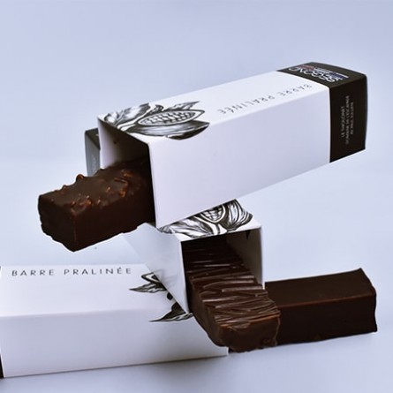 Chocolat Barre praliné café lait