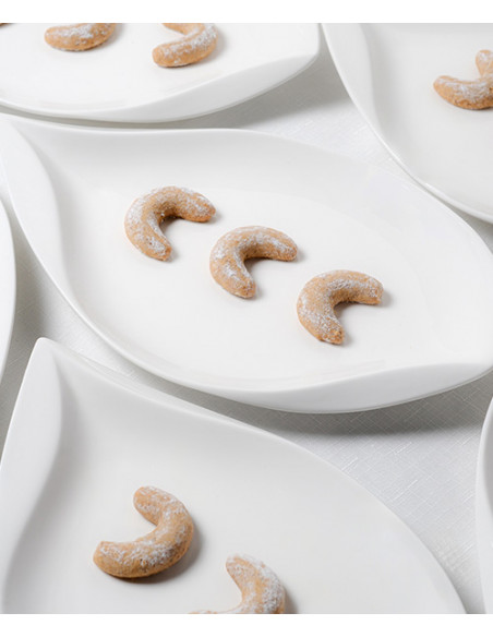 Macarons et biscuits Boîte de croissants à la noisette 250g