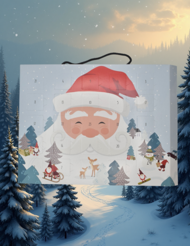 Calendrier de l'Avent Sommet enneigé