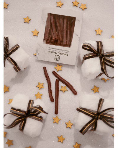 Chocolat Orangettes en écrin marbré 150g