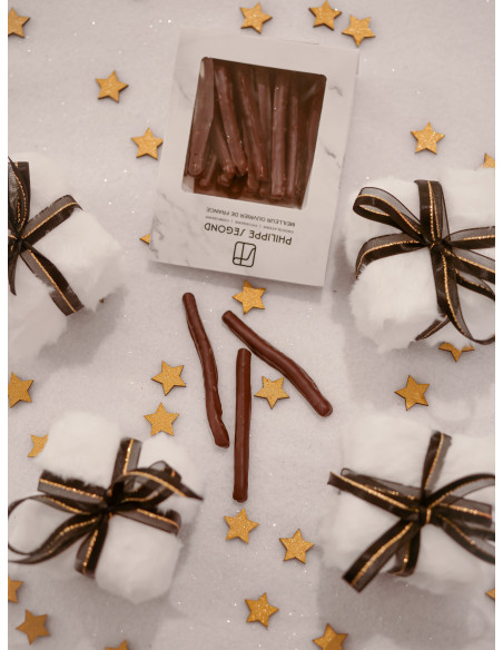 Chocolat Orangettes en écrin marbré 150g