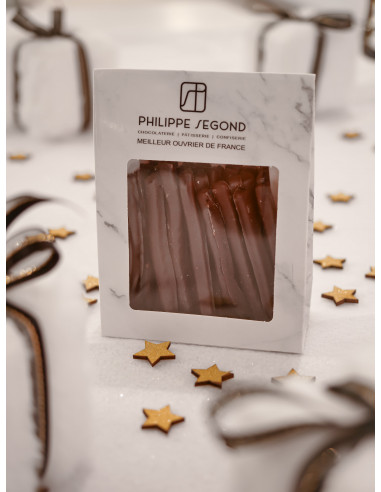 Chocolat Orangettes en écrin marbré 150g