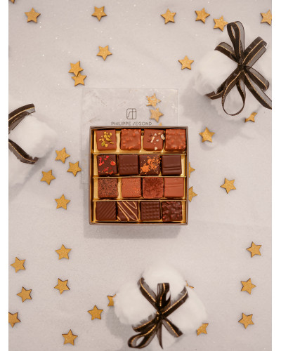 Chocolat Ecrin de Noël 16 chocolat artisanaux