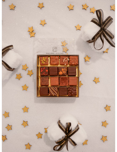 Chocolat Ecrin de Noël 16 chocolat artisanaux