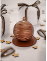 Accueil Boule de Noël chocolat noir individuel 100gr