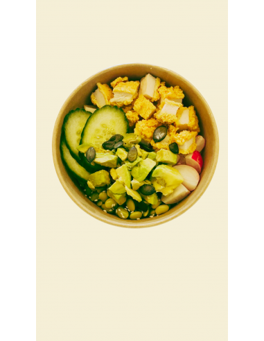 La carte snacking Luynes "click and collect" Maison Barone Le poke bowl poulet