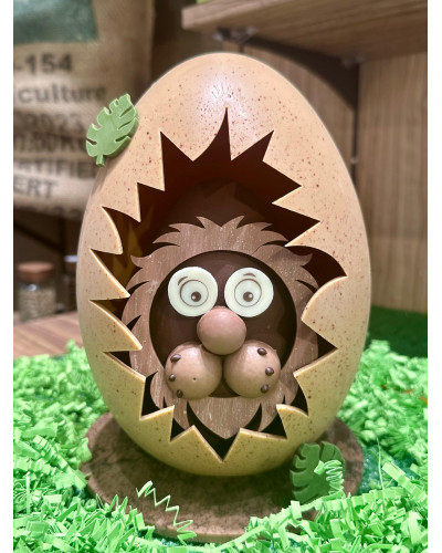 Cochon jardinier en chocolat noir et lait