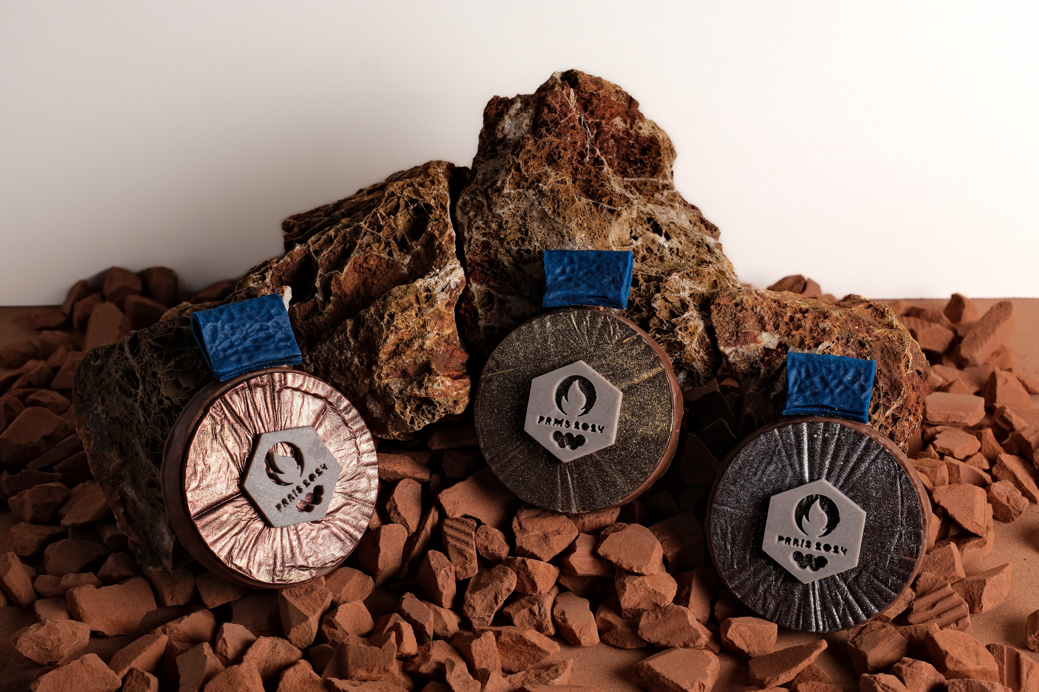 médailles au pralné et chocolat JO Paris 2024 Aix-en-Provence