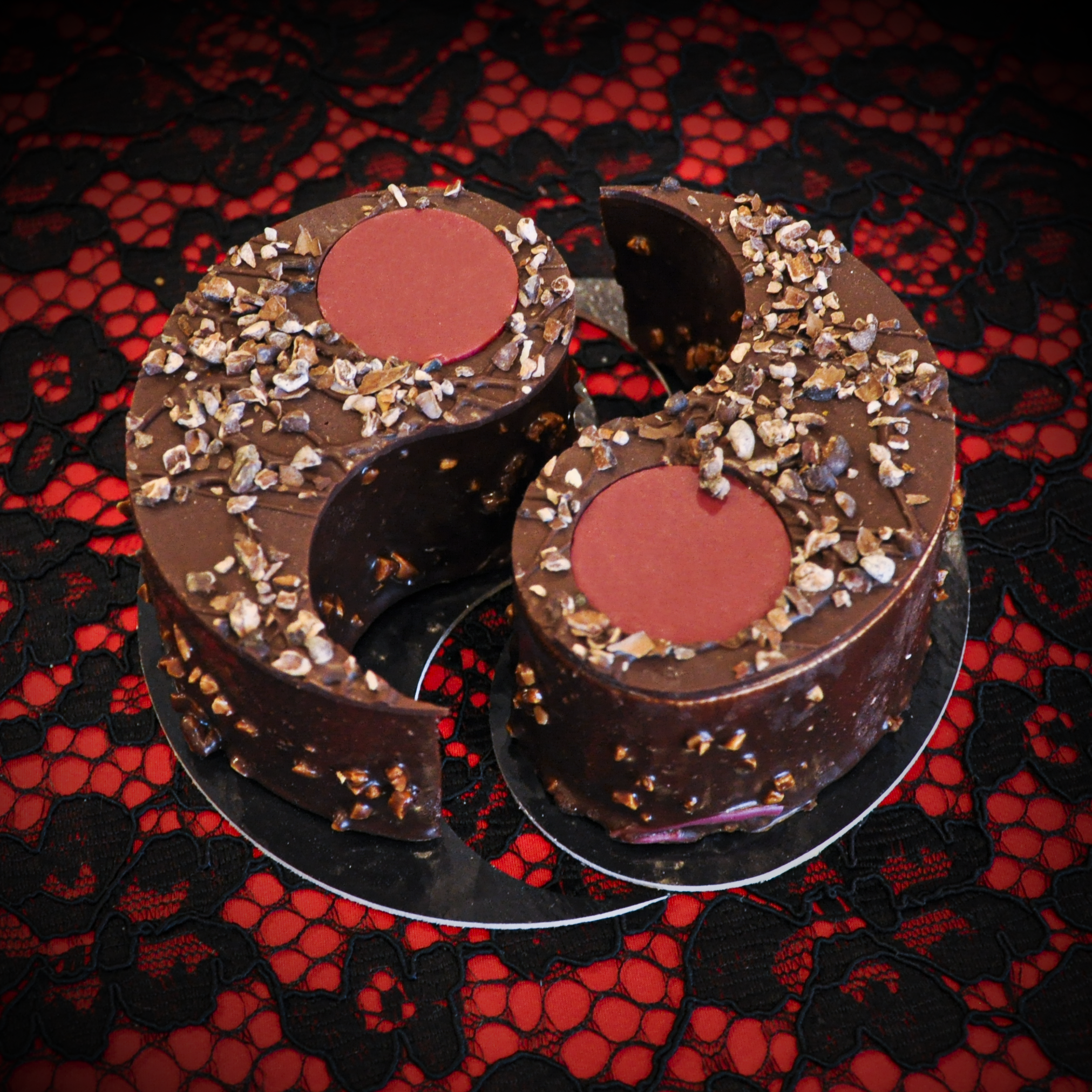 Gâteau Yin Yang chocolat-banane