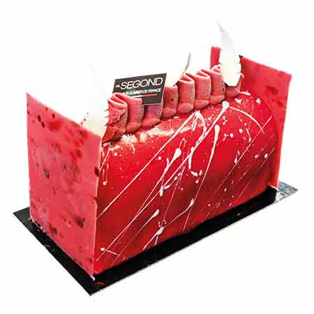 buche glacee framboise